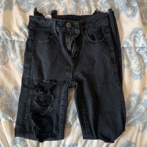 black hollister skinny jeans